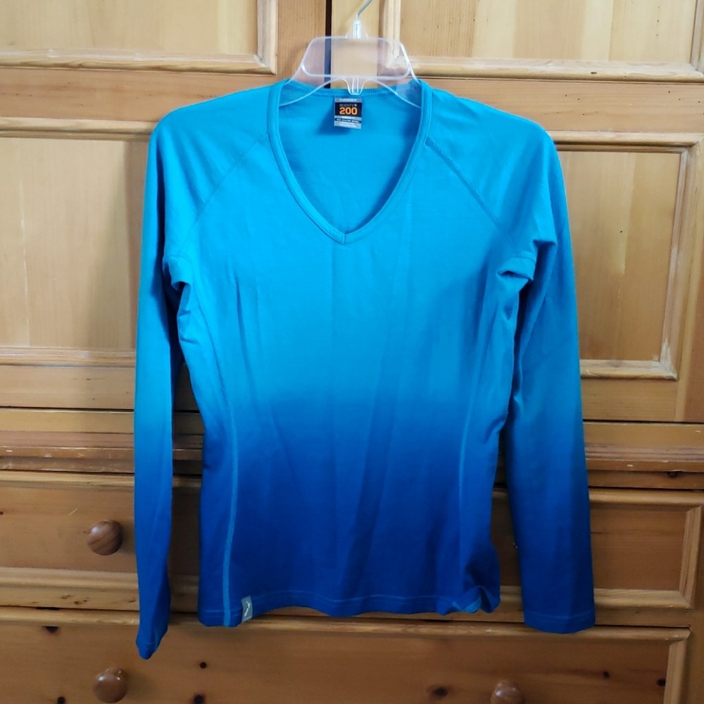 Merino wool Icebreaker ombre long sleeve. Small